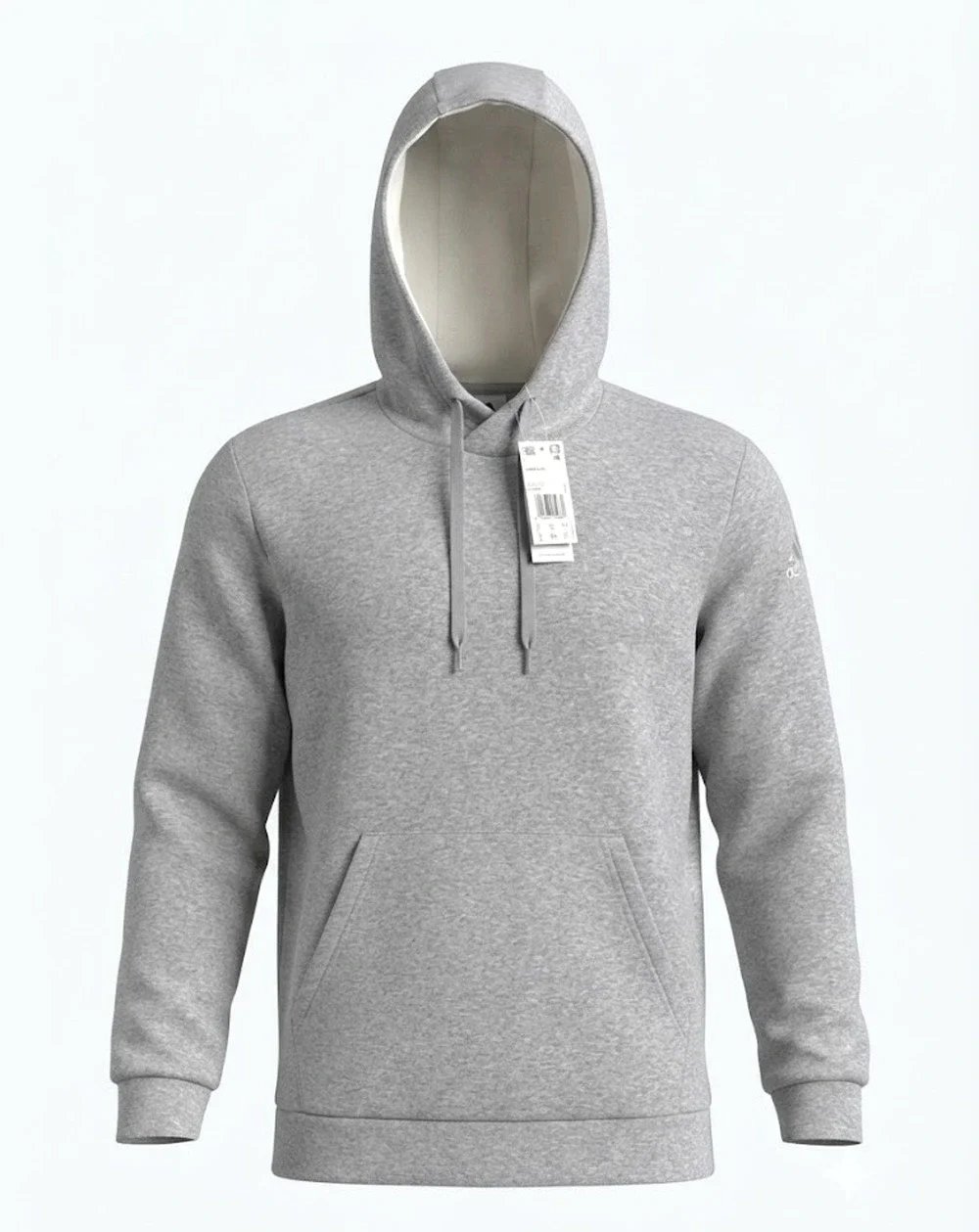 Adidas Medium Gray Fleece Hoodie - Size Medium (NWT)